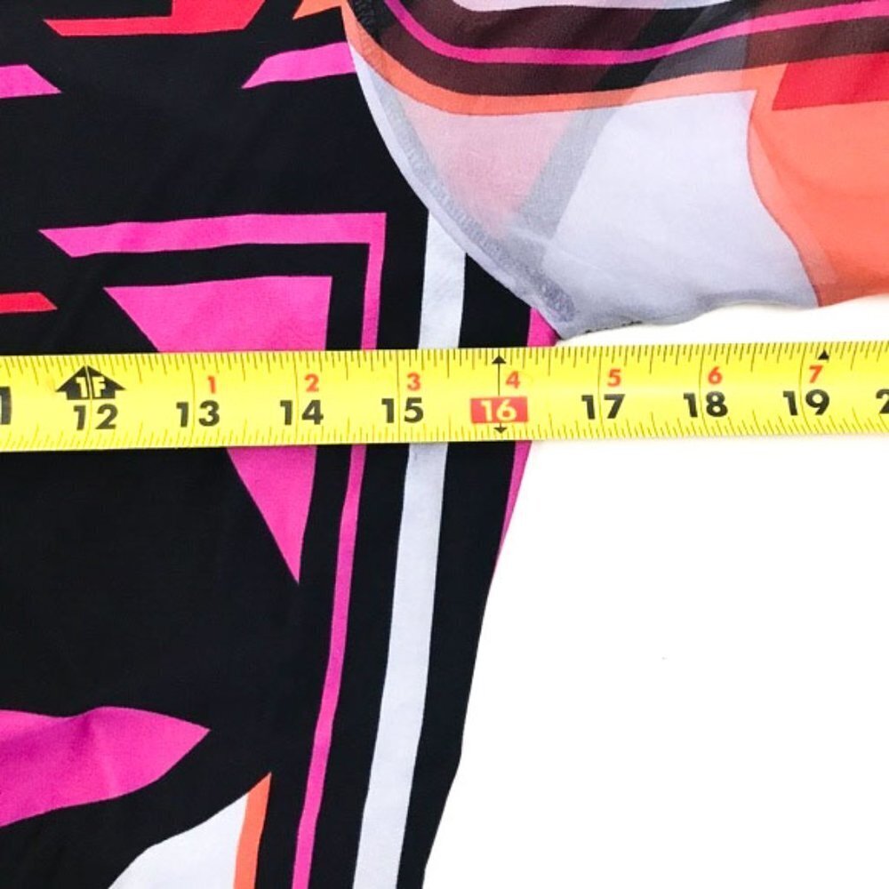 Analili bright retro dress with sheer sleeves - Picture 10 of 12